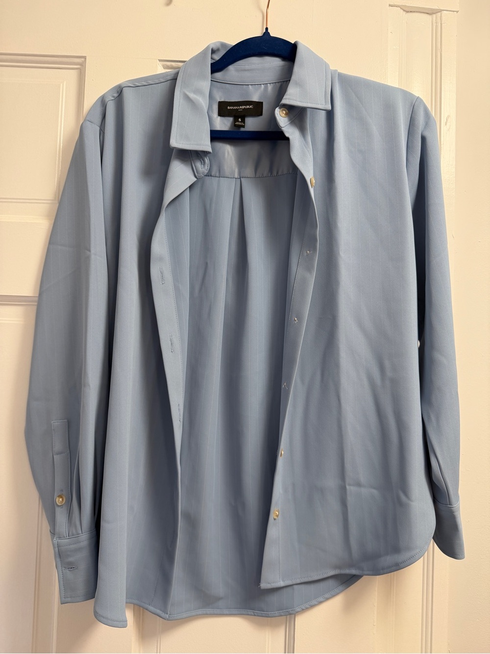 Banana Republic Light Blue Pinstripe Shirt